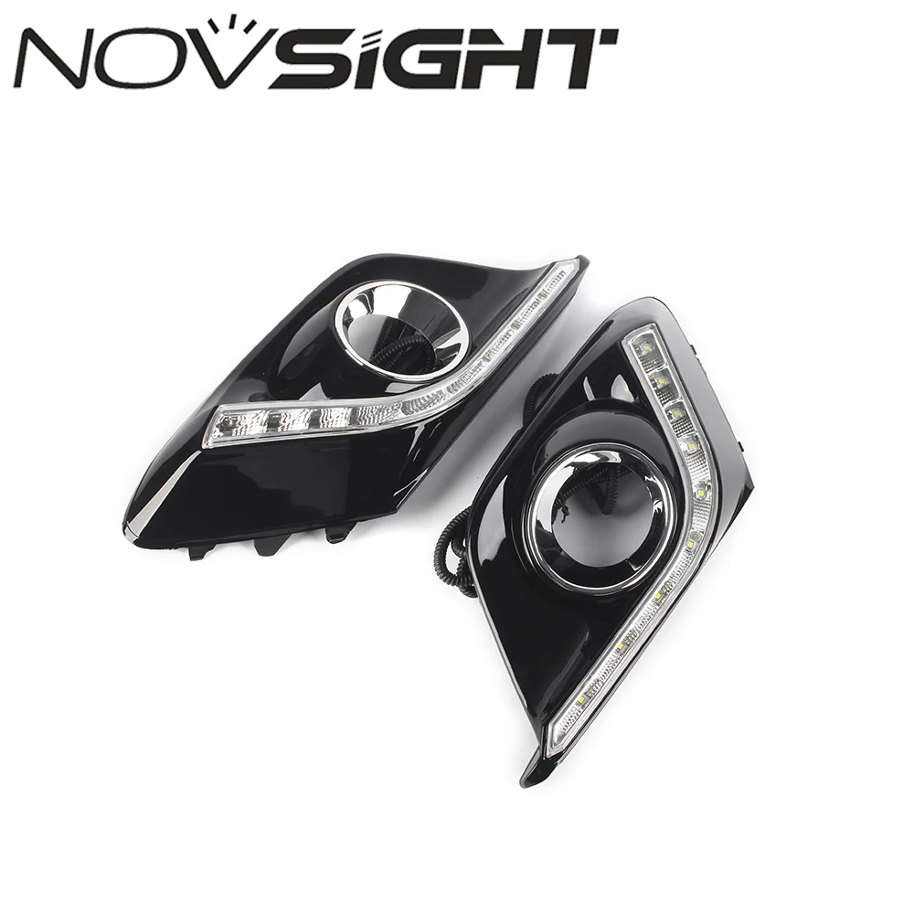 

NOVSIGHT Auto Car Led Light DRL Daytime Running Lights Car Fog Lamp White For Mazda 3 Axela 2013-2016 2pcs Set D25