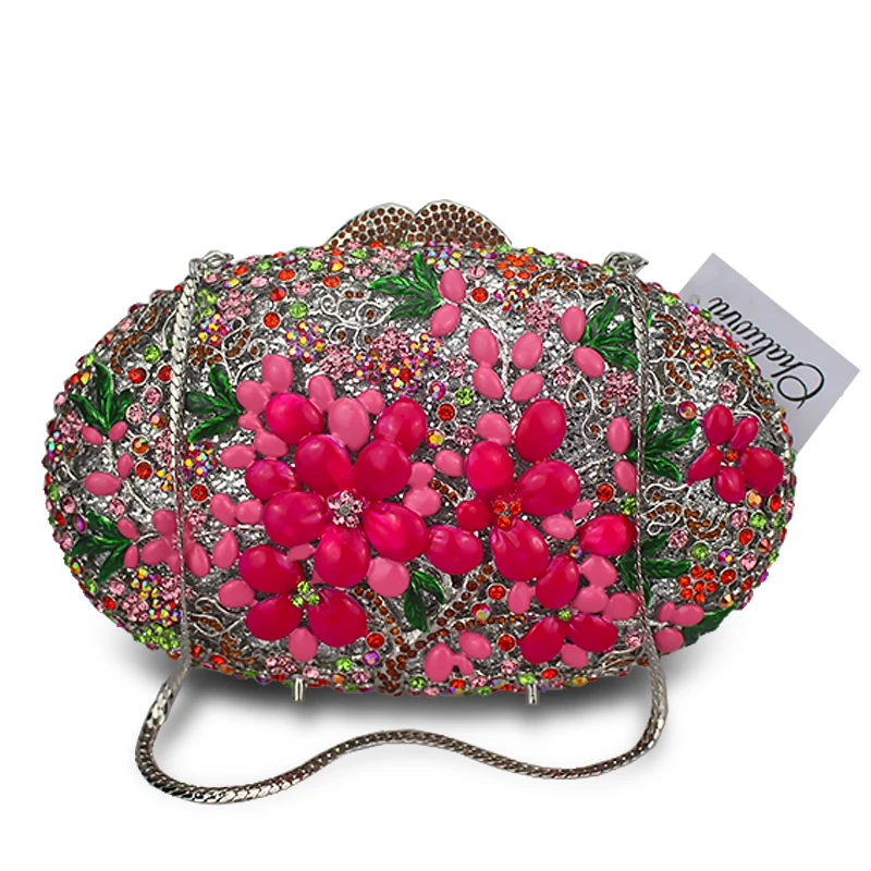 المرأة الأزياء الفاخرة الماس الكريستال مساء حقيبة حزب حقائب التعميم الماس أكياس Crossbody لسيدة مخلب يوم أكياس