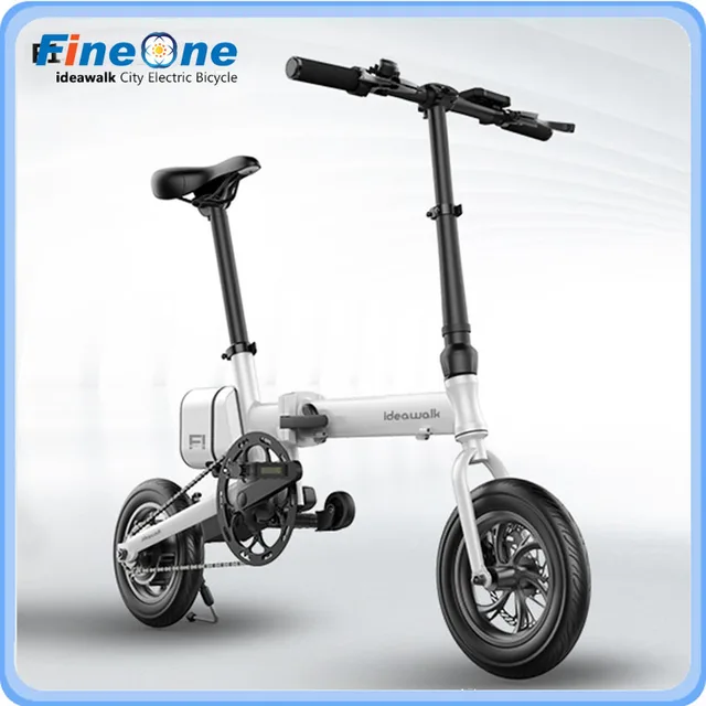 Cheap 2016 12Inch IDEAWALK F1 China Electric Bicycle Green Energy E-Bike Scooter Folding Powerful Electric Bike With Pedal and Battery