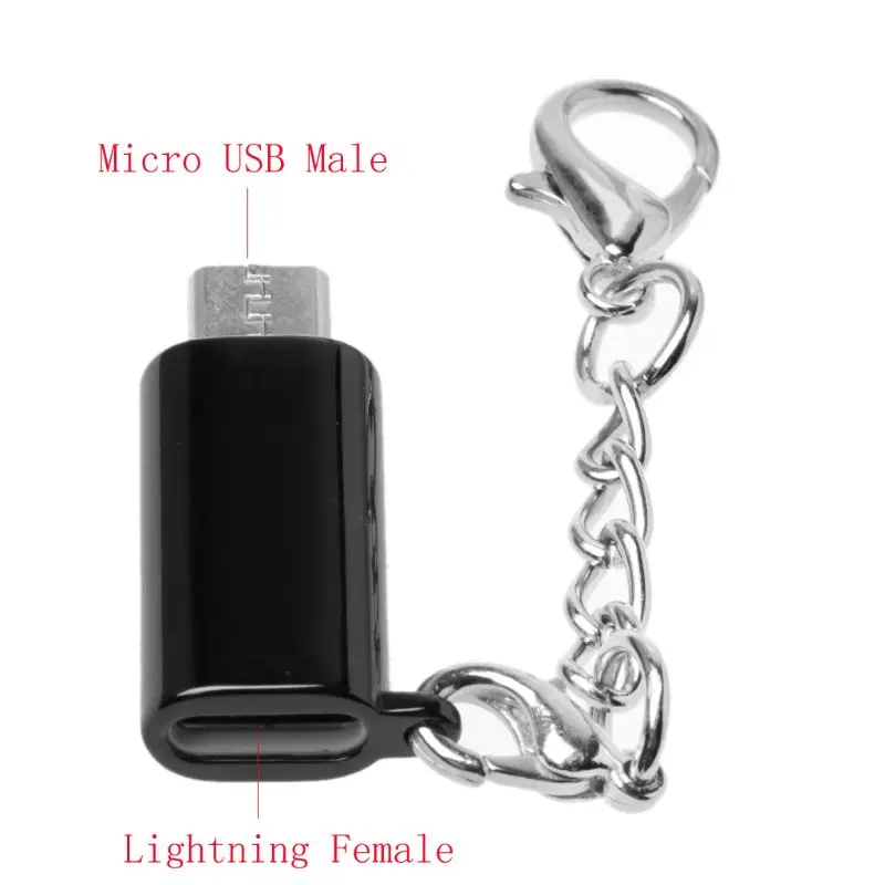 Адаптер-переходник для samsung Xiaomi Lightning 8 Pin Female to Micro USB Male