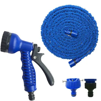 

Hot 25FT-100FT Garden Hose Expandable Magic Hose Flexible Hose EU Pipe Hoses and Plastic Water Guns Set for Spray Gun Watering