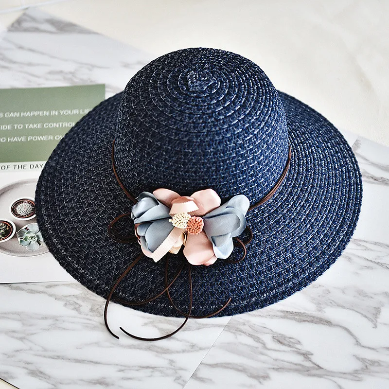 Женская шляпа с широкими полями, летние флоппи шляпы для женщин, винтажная Складная пляжная шляпа от солнца для девушек, летняя cappello estate# P7