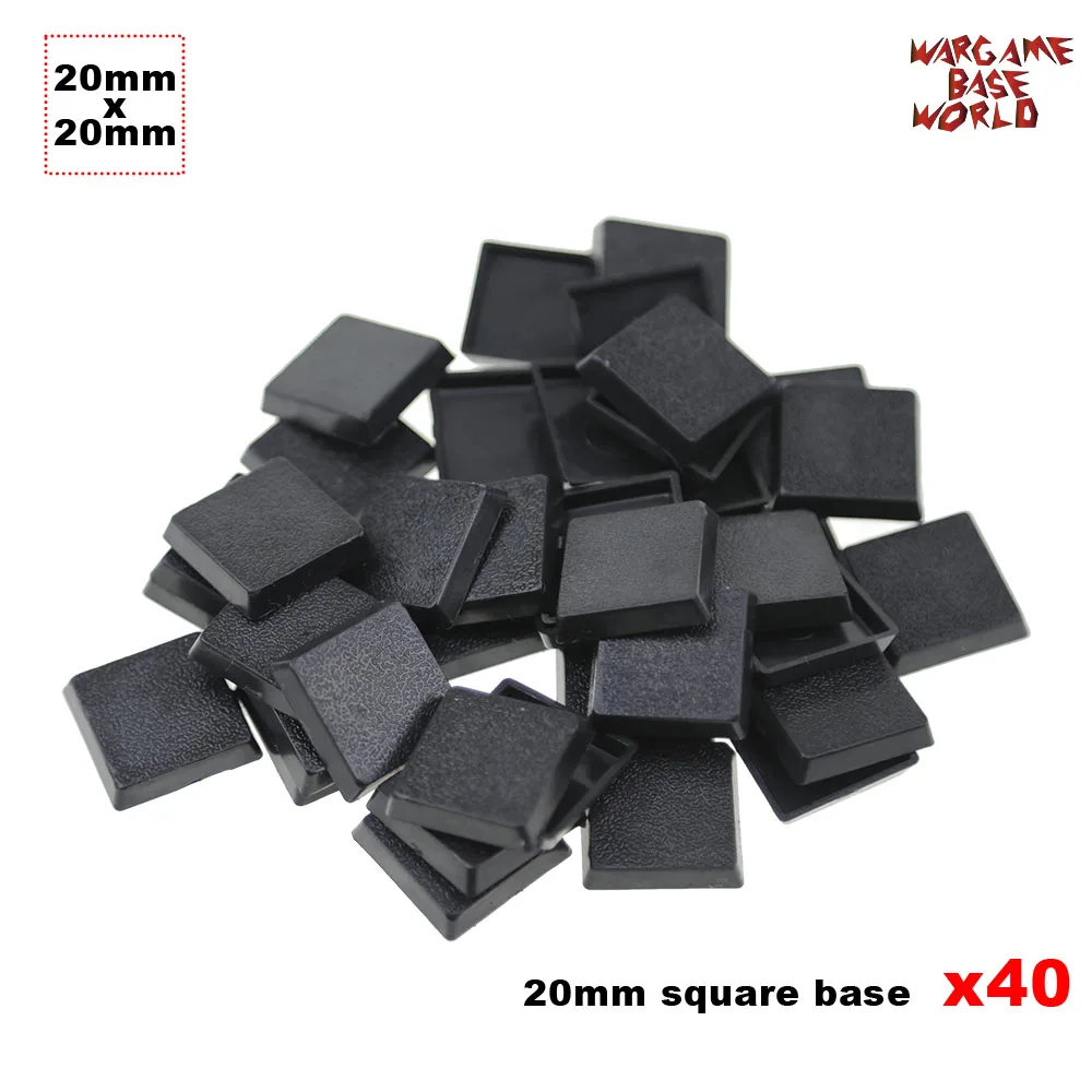 Игровые миниатюрные основы 40x20 мм квадратные пластиковые для военных игр|plastic