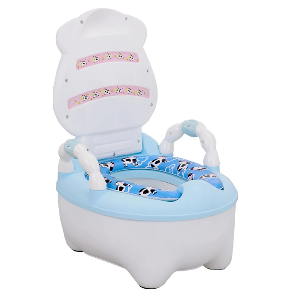 Soft Baby Potty Plastic Road Pot Infant Potty Training Cute Baby Toilet Safe Kids Potty Trainer Seat Chair Children's Road Pot
