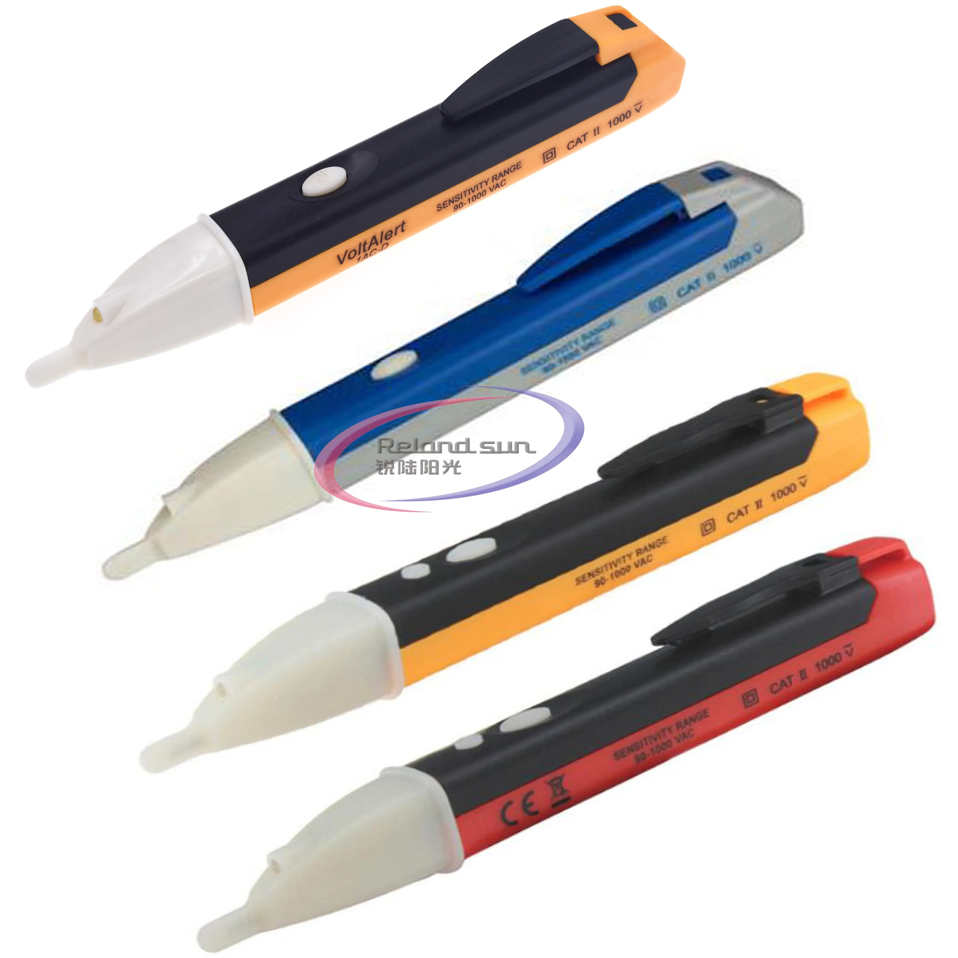 

AC 110V 220V Voltmeter Voltage Probe Volt Meter Electric Indicator Power Detector Tester Non-Contact Socket Wall LED 90-1000V