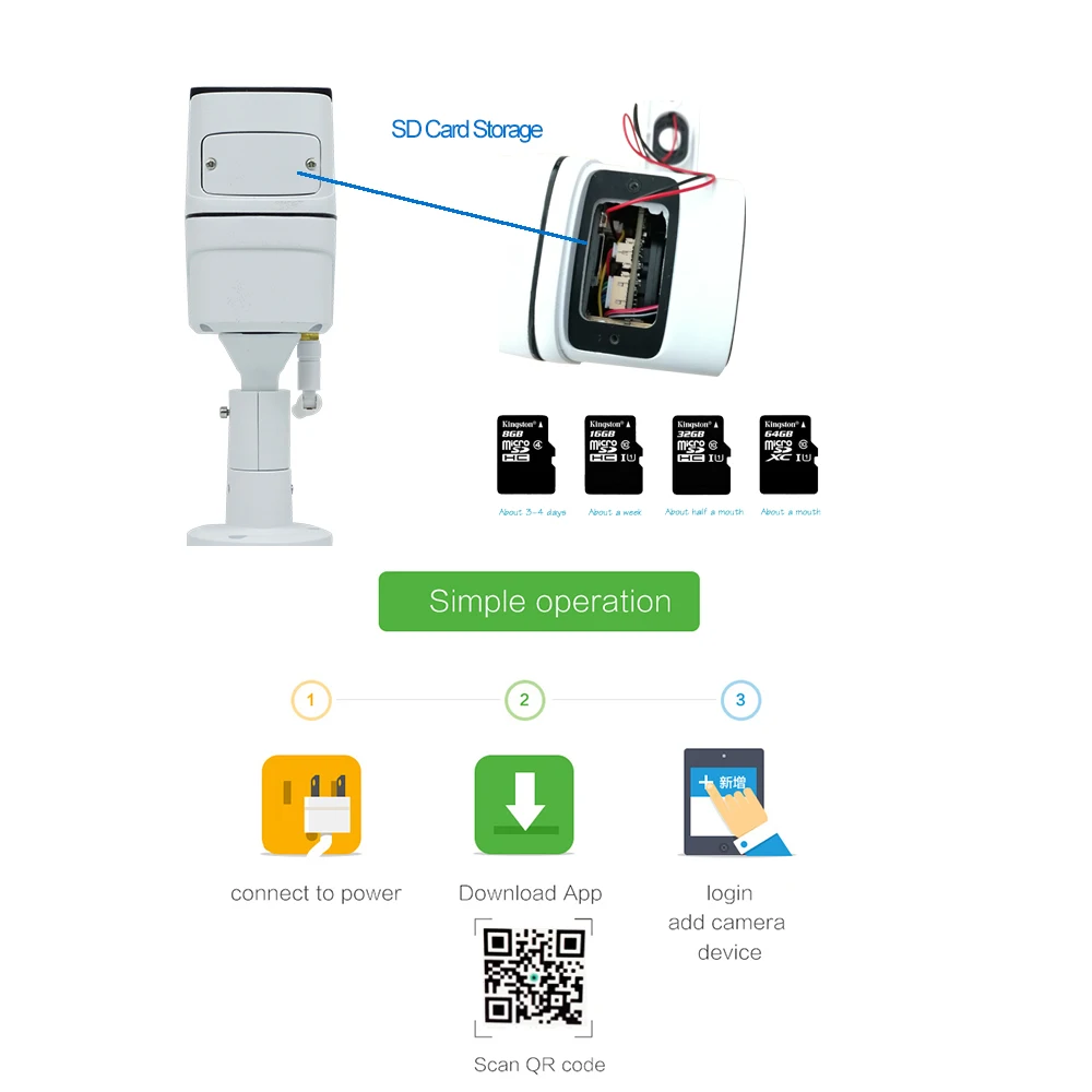 Ip камера Wifi Беспроводная 1080 P наружная водостойкая безопасности Аудио запись