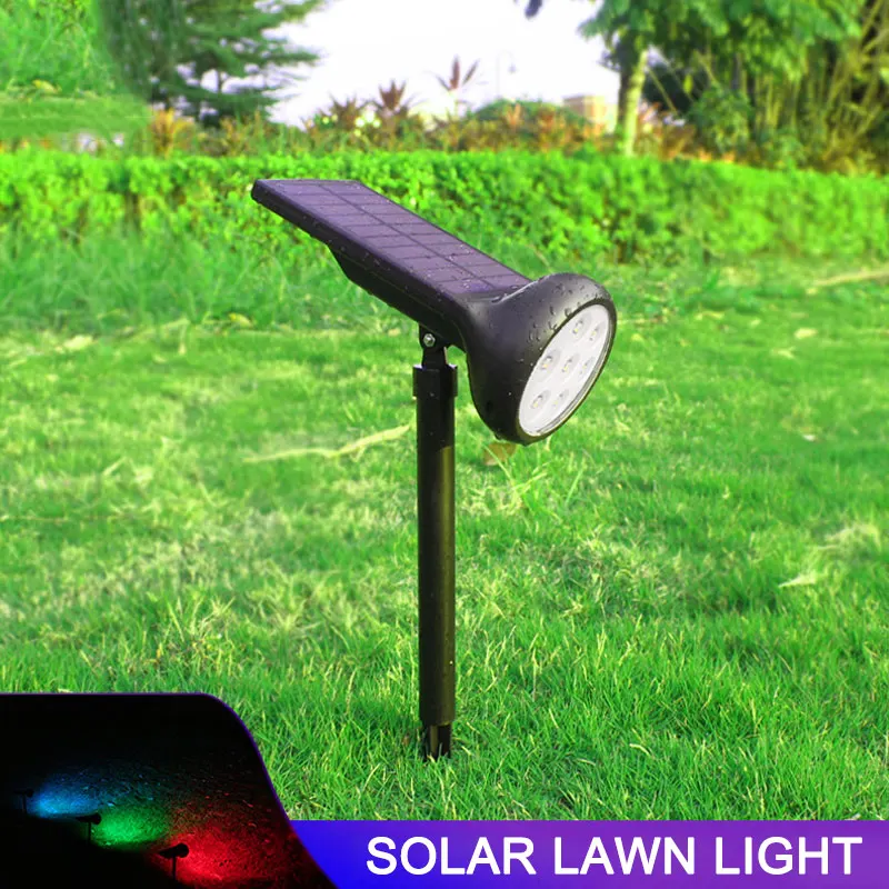 

Solar Powered Discoloration Outdoor LED Light Yard Garden Lawn Lamp JA55