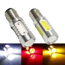 1157 BAY15D 7.5 W DC12V COB LED Luz Do Carro de Alta Qualidade Auto cauda Do Carro de Backup Reversa Cauda Branco Vermelho Luzes de Freio lâmpada Led