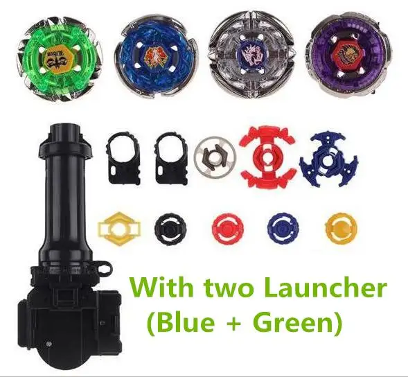 

NEW Top Fusion Metal Master Fight Rapidity Rare 4D Beyblade Launcher Set Kid Toy