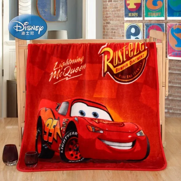 Disney мультфильм Минни Микки Маус стежка Винни одеяло с человеком пауком пледы 70x100 см летние одеяла для ребенка на кроватку - Цвет: Mc queen cars