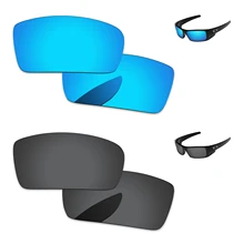 Черный и голубой цвета, 2 пары поляризованных сменных линз для солнцезащитных очков Gascan, UVA и UVB Защита