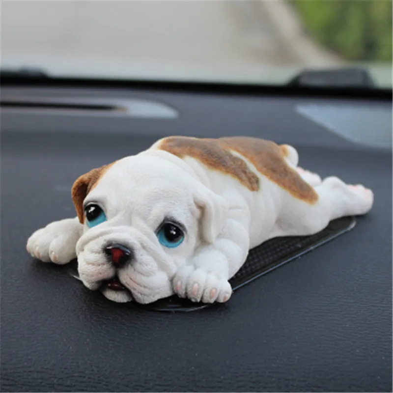 

6'' Simulation Animal Cute Puppy Statue FRENCH BULLDOG Dog Resin Action Figure Collectible Model Toy Car Decoration BOX E25