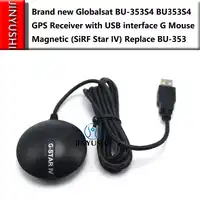 2PCS/LOT Globalsat BU353S4 BU-353S4 Waterproof Cable USB GPS Receiver with USB interface G Mouse Magnetic (SiRF Star IV)