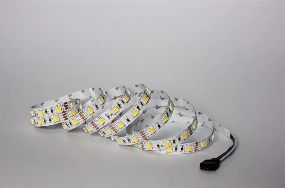 

1m/lot 5050 Led Strip Light 2 colors in 1 led DC12V Warm white / White CCT Waterproof 60led/m indoor outdoor decoration