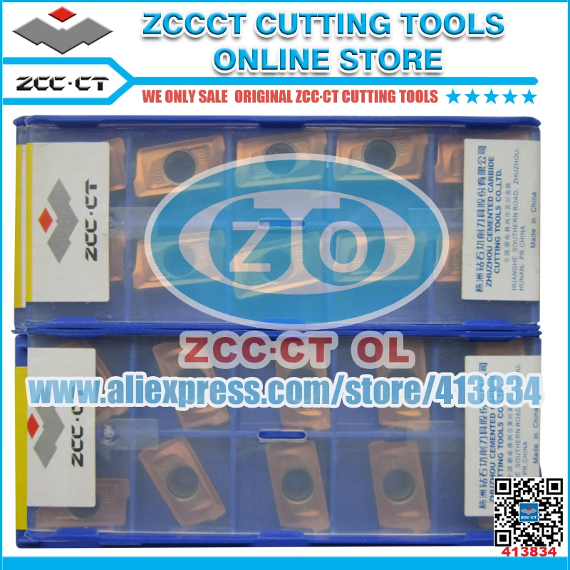 

Free Shipping 100pcs YB9320 APKT160408-APM CVD ZCCCT cemented carbide milling insert Positive insert