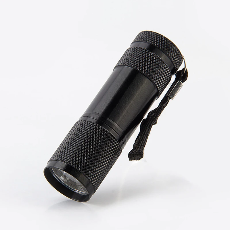 AIMIHUO 9 LED UV Flashlight Mini 395nm Ultraviolet Lamp Flashlight LED Check Money Detection UV Torch Lantern For 3AAA Battery (7)