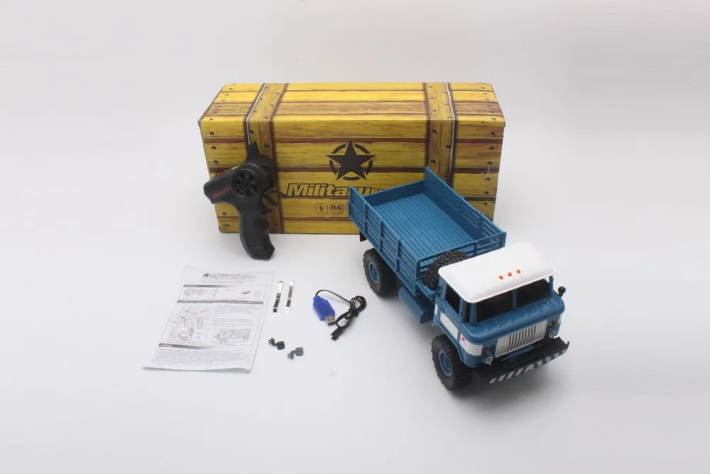  WPL B-24 1:16 RC Climbing Military Truck Mini 2.4G 4WD Off-Road RC Trucks Off-Road Racing Car RC Ve