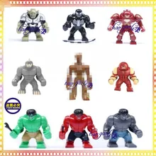 36 шт. большой стражи Галактики Джаггернаут Venom ленивый носорог Гоблин Халк Игрушечные лошадки здания действие Кирпичи Игрушки