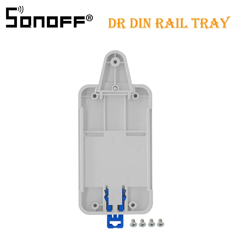 Sonoff dr Din Rail лоток Регулируемый установленный рейку Чехол Держатель решение для Sonoff установлен на направляющий трек Комплект для распределительного щита