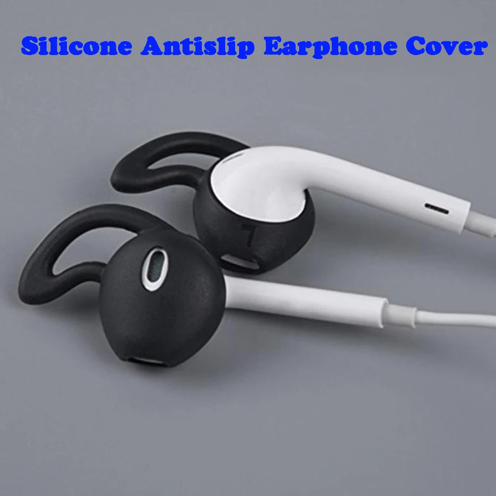 Мягкие силиконовые наушники Airpods чехол 1 пара Earpods s противоскользящий для i400 i500 i200