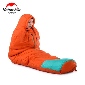 

Naturehike Warm Cotton Mummy Sleeping Bag Comfort With Compression Sack Great For Men and Women Outdoor Traveling Camping Hiking