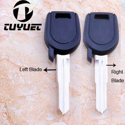 

Blank Transponder Key Shell for Mitsubishi with Left Right Blade(Can Install Chip) Car Key Case With Logo