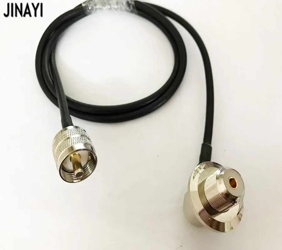 Разъем SO239 UHF Female к PL259 Male для автомобильной мобильной радиоантенны RG58