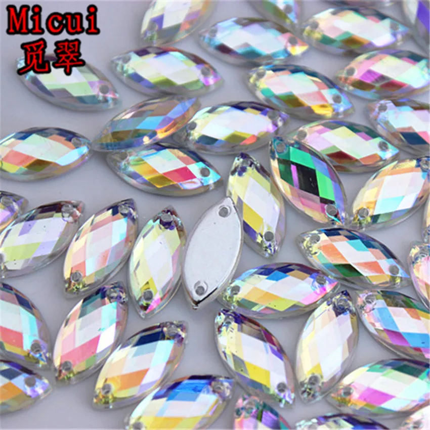 100pcs Clear Crystal Rhinestone Beads Square Flat for Sewing Craft DIY