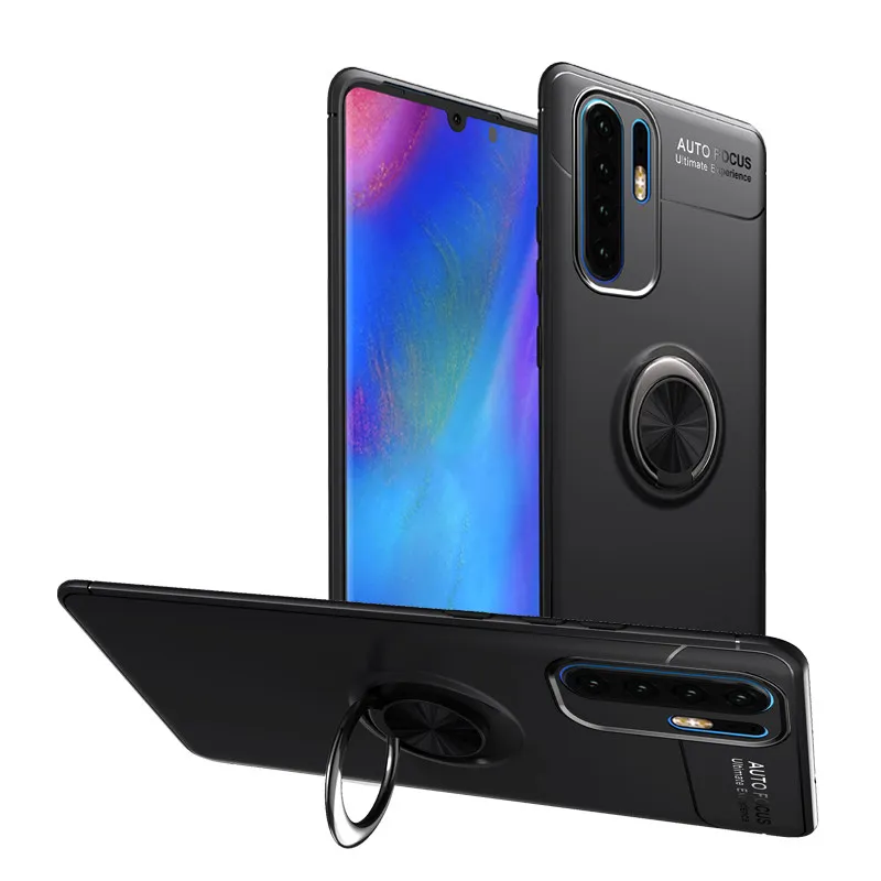

Silicone Case For Huawei P30 Pro Case Phone Cover Soft Protection Coque For Huawei P30 Case Fundas Etui With Ring Stand