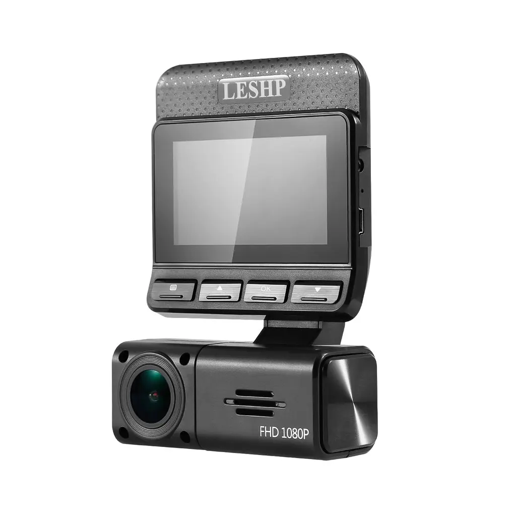 

LESHP M8 2.45 inch Screen FHD 1080P HD Night Vision Driving Recorder Car Camera with Parking Monitor/G-Sensor/Super 140Angle