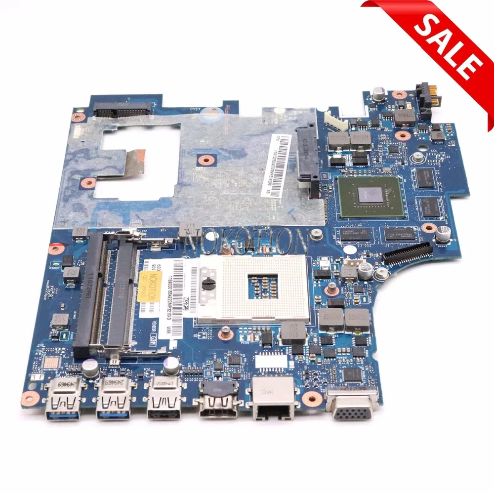 NOKOTION материнская плата для ноутбука для Lenovo IdeaPad g780 17,3 ''QIWG7 LA-7983P HM76 PGA989 DDR3 GT635M 2 ГБ Главный совет работает