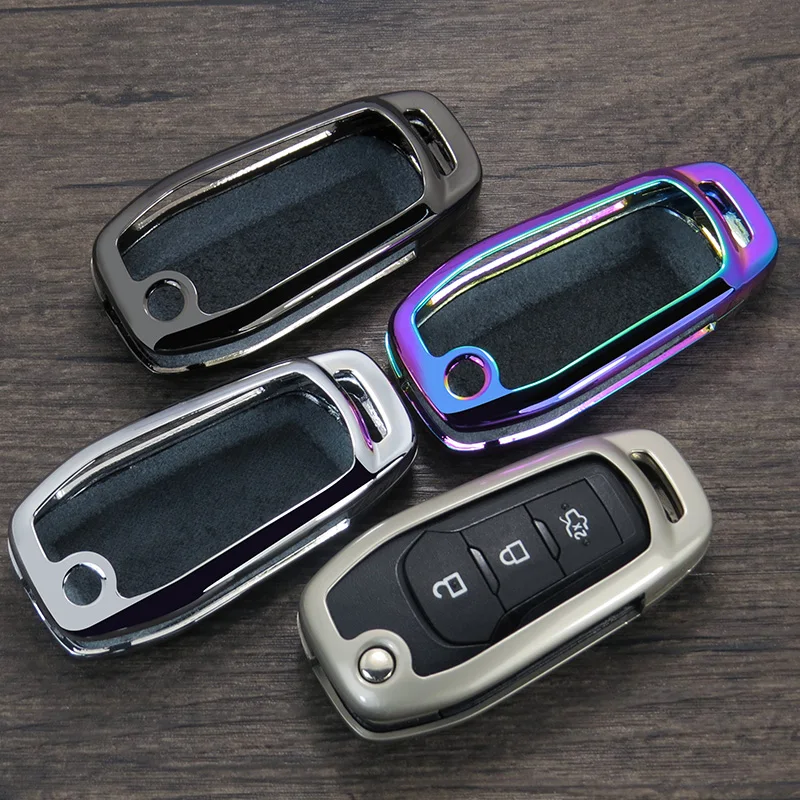 

Flip Folding Remote Car Key Case Auto Protective Key Cover Skin Shell For Ford Escort Mondeo Everest Ranger Fusion Car Styling