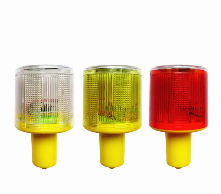8LED bright LED Solar Powered Traffic Warning Light barricade lights strobe tower warning lights road cone
