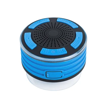 

Bluetooth Speakers IP67 Waterproof Sound Box Colorful LED Light Shower FM Radio Speaker Hands-free w/ Microphone Strong Sucker