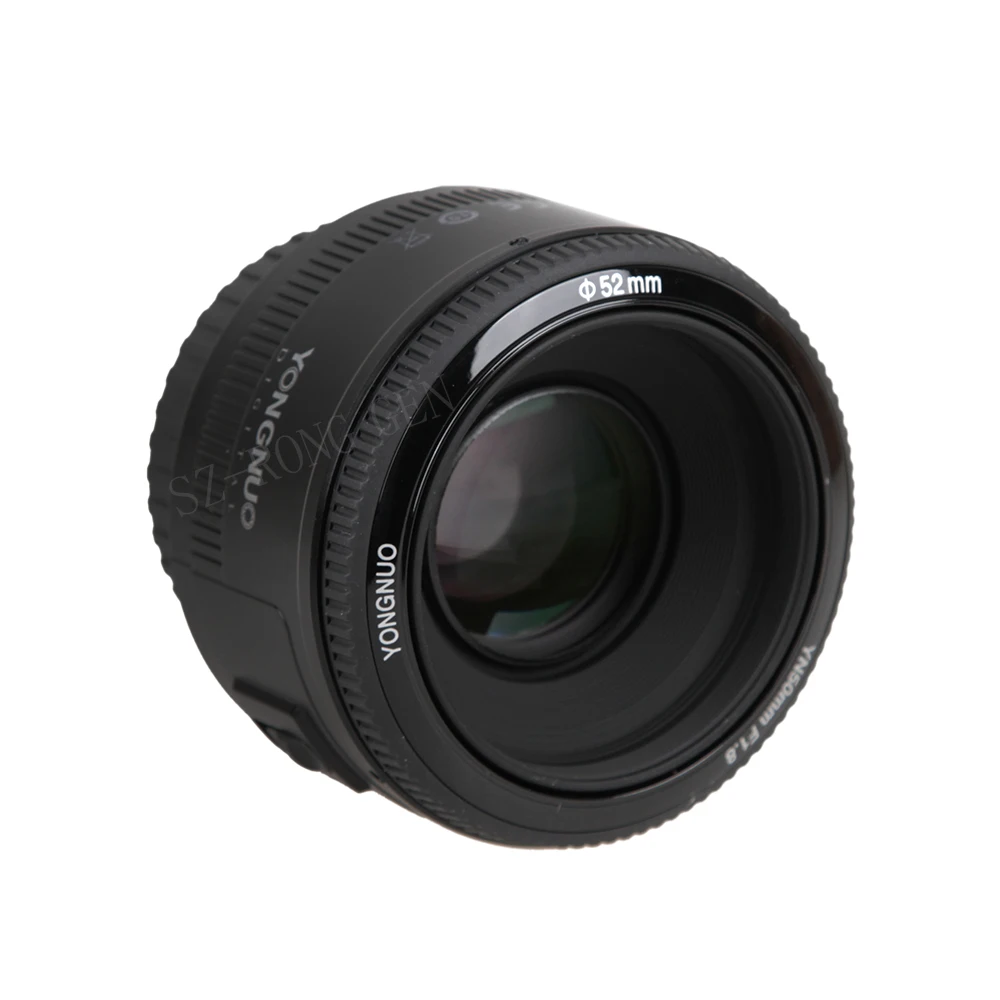 YONGNUO YN 50 мм F1.8 объектив с большой апертурой и автофокусом для Canon EF Mount EOS Camer+ сумка для объектива+ бленда ES-62II