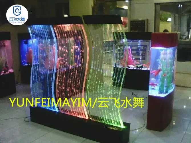 Индивидуальные: напольный S-образный вертикальный экран. воды Танцы пузырь экран. вода наружной стены экран. раздел потока стены