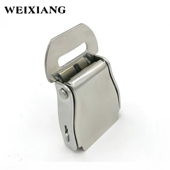 

304 Stainless Steel Airplane Seat Belt Buckle Safety Seatbelts Clip Men Waist Belts Lock Buckles - Sliver