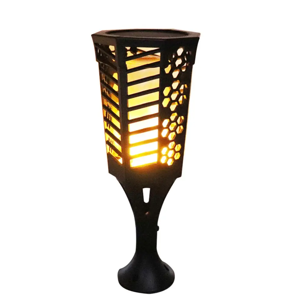 

96 LEDs SMD Solar Powered Torch Light Beads Flashes With Flame Effect Warm Light 2800K IP65 Garden Lighting Drop Shipping Sale