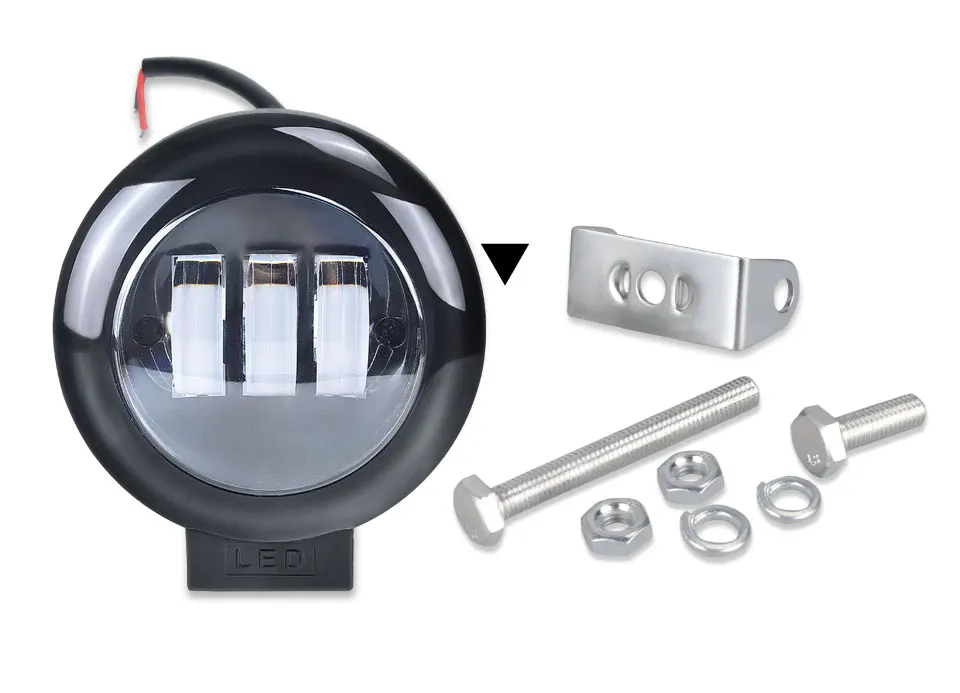 Foxcncar 4.5 working Light 4880LM Strip Chip 48W LED Light Bar Spot Flood Beam Offroad for Pickup Camper Trailer 12V 24V Canbus (12)