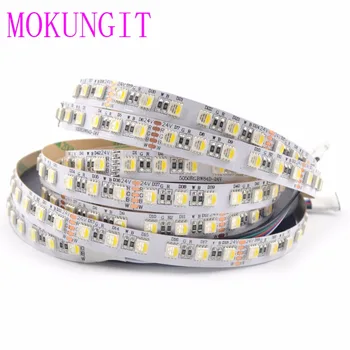 

20M 4X5M 4 in 1 RGBW Flexible LED Strip SMD 5050 RGBW RGBCW White PCB ,4 color in 1 LED Chip,84 LED/m,IP30 Non-waterproof 12mm