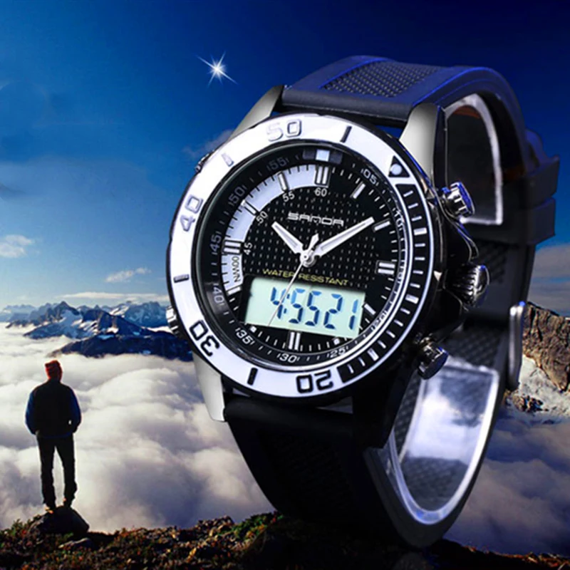 

Business Luxury Men Digital Watch 30meters Waterproof Reloj Sport Watch Men Outdoor Complete Shower Activates Electronic Watch
