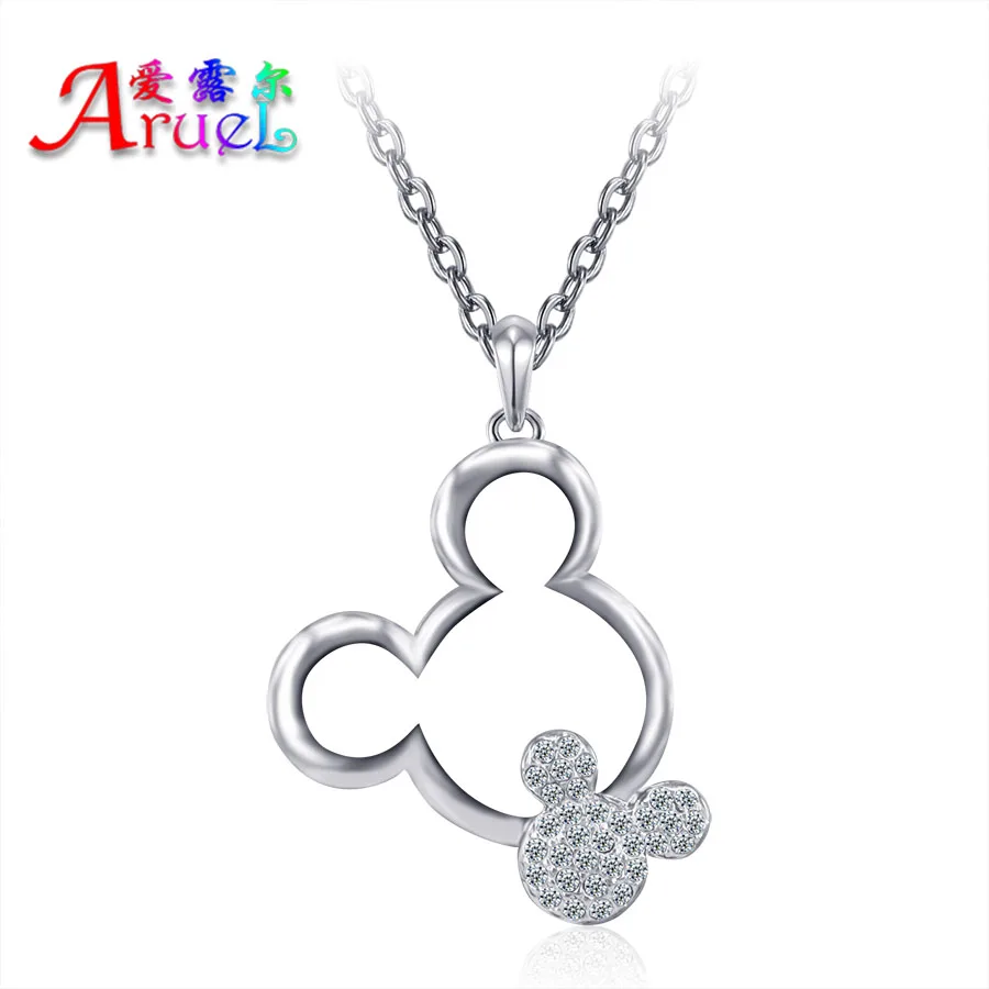 fashion austrian rhinestone Girl Cute Women Wedding Child Crystal Jewelrys Mickey party popular Christmas gift font