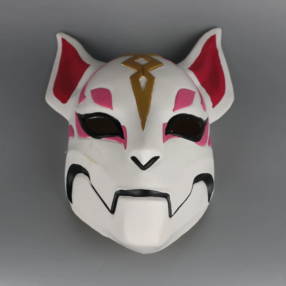 Game Drift Mask Fox kitsune Animal Full Head Mask Adult Unisex Masquerade Helmet Props Party Halloween Fancy Dress (14)