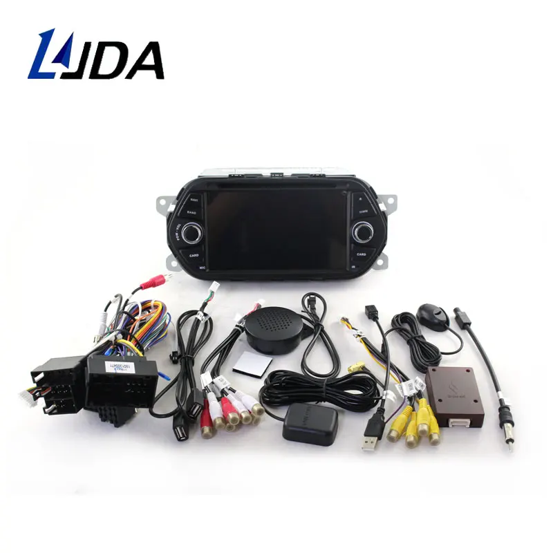 Sale LJDA Android 9.1 Car DVD Player For Fiat Tipo Egea 2015 2016 2017 WIFI Car Multimedia Stereo GPS 1 Din Car Radio Quad Core RDS 4