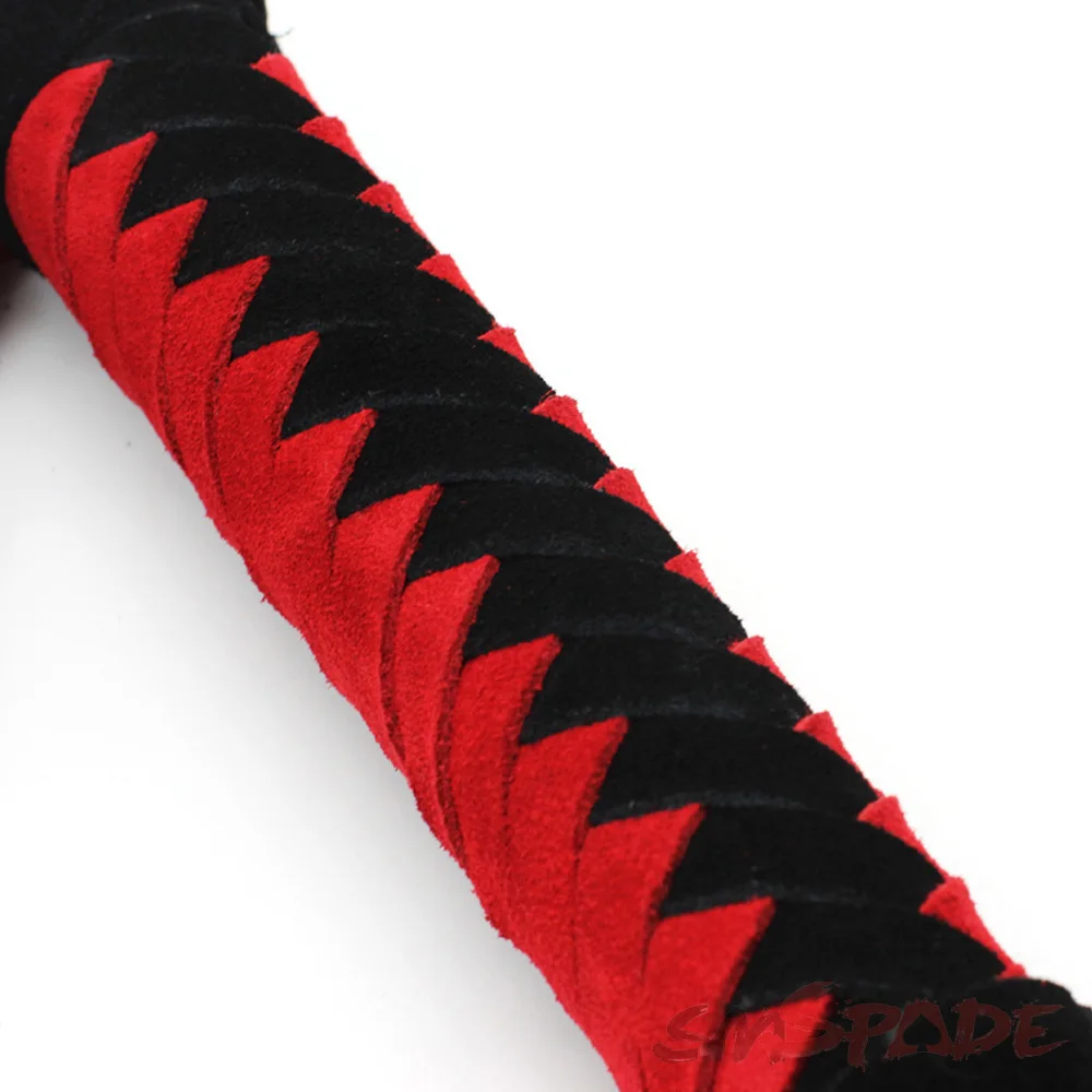 Кнут из замши и кожи 2 в 1 60 + 30 см|leather flogger|horse whipwhip whipping |