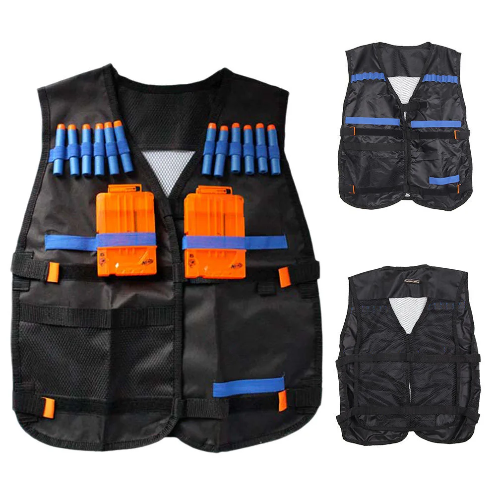 2018 new Top Tactical Vest For 12 Darts and 4 Ammo Clips In Nerf Elite