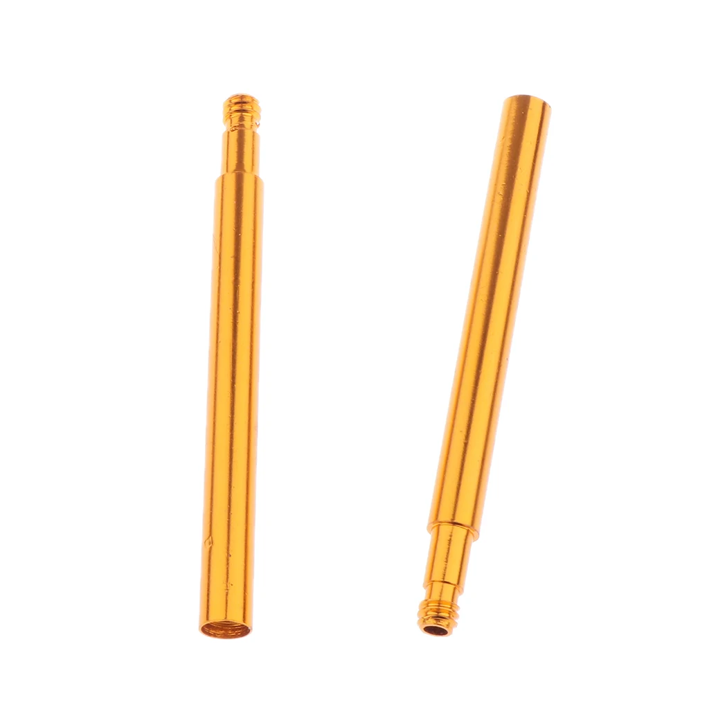 2pcs Bike Bicycle 70mm 2.76'' Alloy Presta Valve Extender French-Valve Adapter Extension Tube Accessories