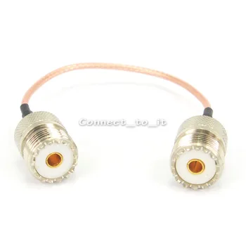 

10pcs/lot RG316 15cm Cable UHF Female to Female Connector Pigtail Extension Cable