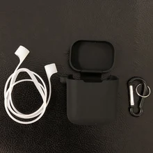 Защитный чехол для Xiaomi Airdots Pro TWS гарнитура силиконовый чехол с карабином для Xiaomi Air наушники зарядка коробка