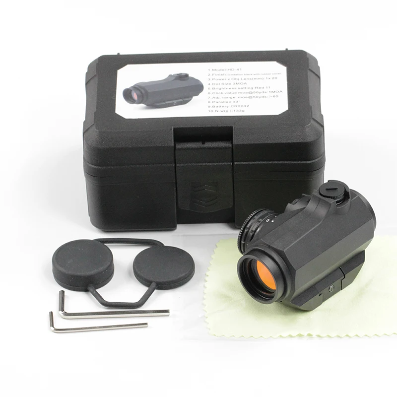 

Universal Tactical Red Dot Scope Aluminum Alloy Durable Black Matte Finish Guns For Hunting Rifle Dot Sight